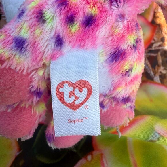 Beanie Boo Sophie Cat - Regular Size, Rainbow Plush Cat, Euc, Ty Collectible - Picture 4 of 4